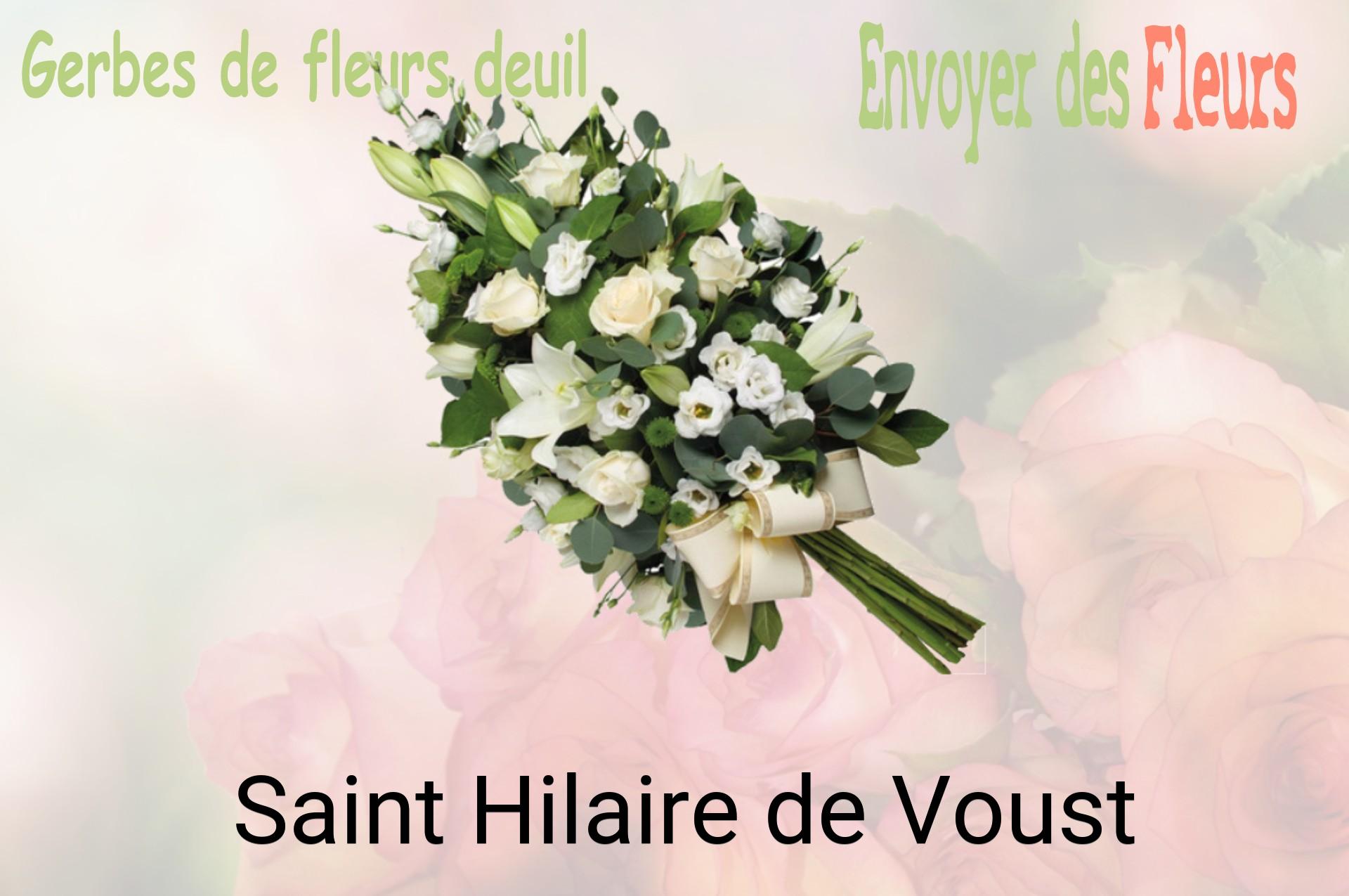 Gerbe de fleurs de deuil livrée à Saint-Hilaire-de-Voust